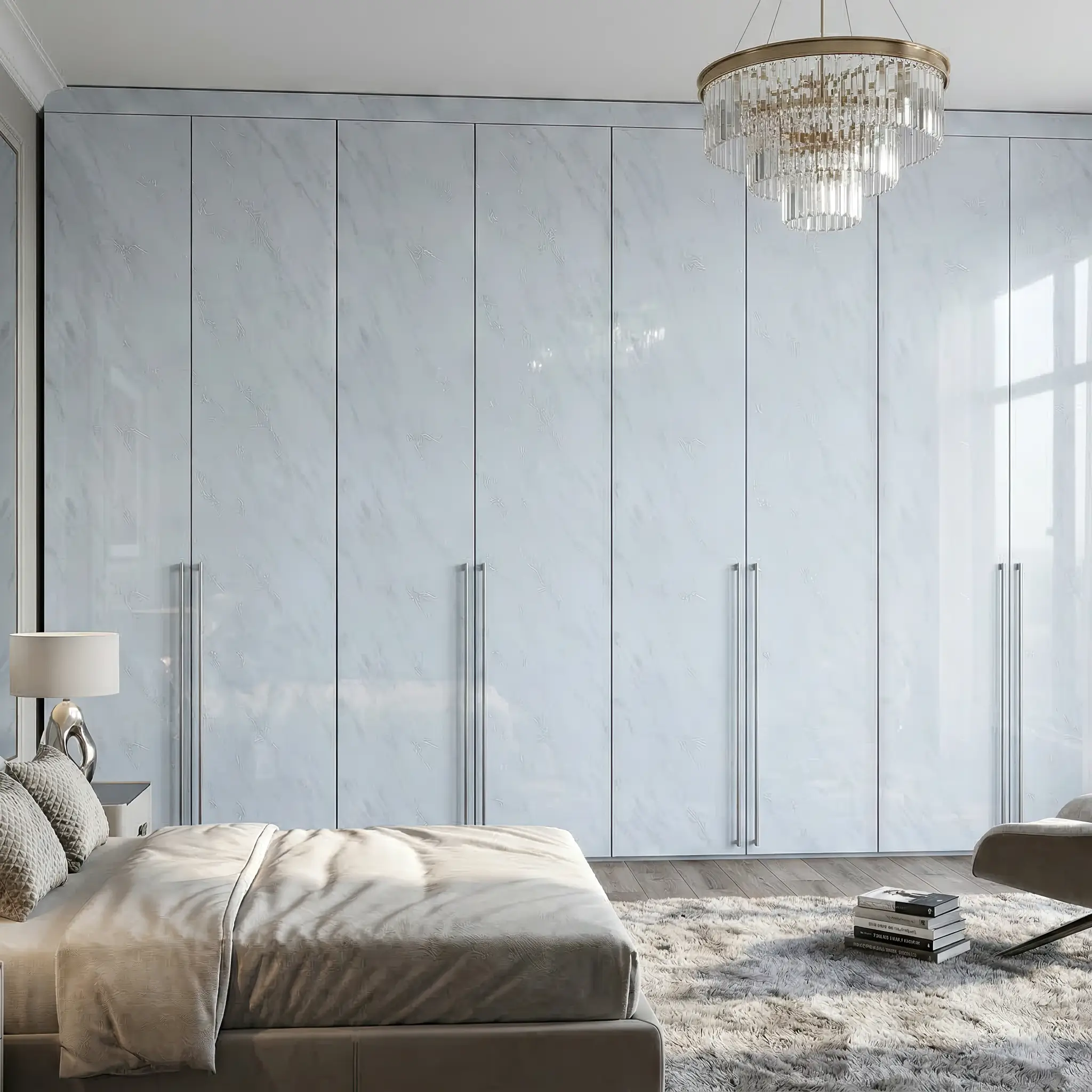 Marble look acrylic sheet for wardrobe