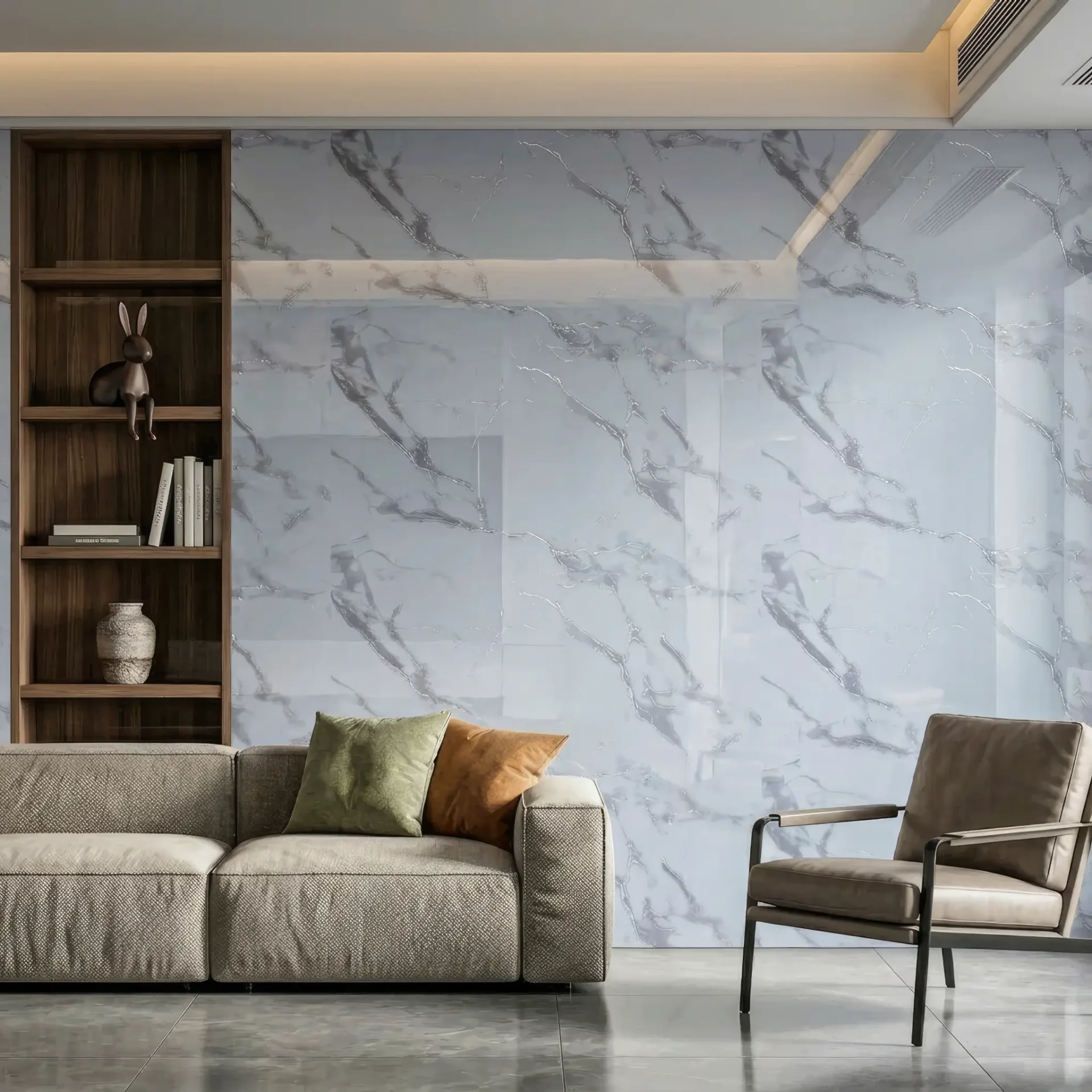 Marble look acrylic sheet for wardrobe